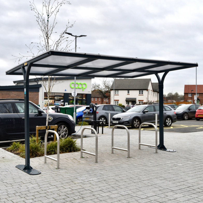 Economy Canopy Bicycle Rack Shelter Economy Canopy Bicycle Rack Shelter