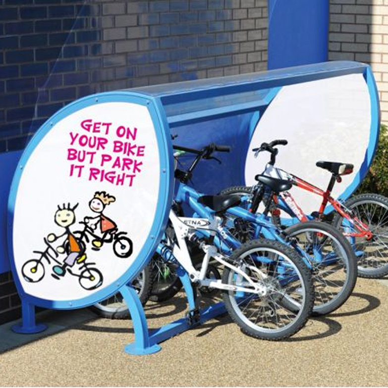Infants Covered Steel Bicycle Shelter Infants Covered Steel Bicycle Shelter