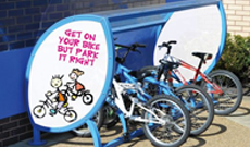 Infants Covered Steel Bicycle Shelter