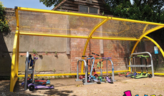 Junior Perspex Roof Bicycle Shelter