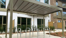 Open Canopy Bicycle Rack Shelter