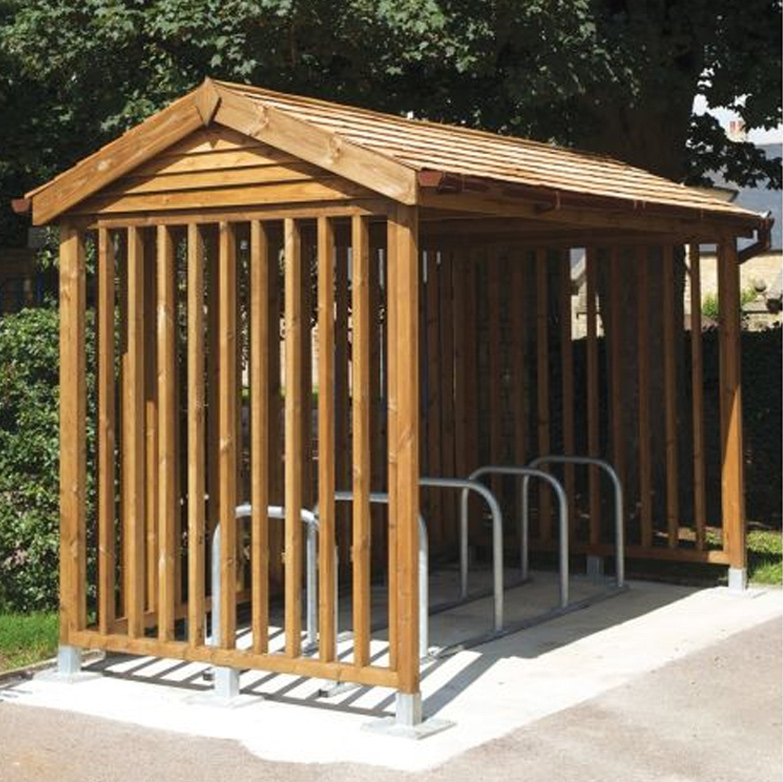 Timber Hut Bicycle Storage Shelter Timber Hut Bicycle Storage Shelter