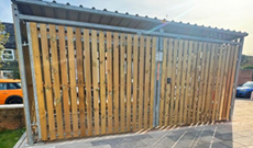 Steel Framed Timber Bicycle Shelter