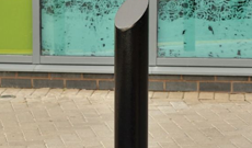 Mitre Top Steel Perimeter Bollard Post