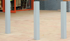 Economy steel security bollard access post.