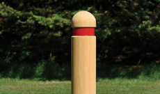 Reflective Round Timber Bollard