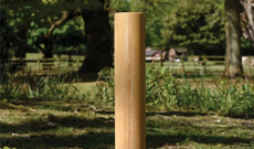 Round Outdoor Timber Bollard