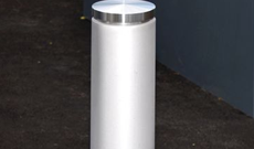 Brushed Top Stainless Steel Bollard Post
