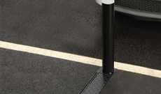 Steel Ground Folding Car Park Bollard