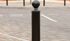 Ball Top Steel Perimeter Bollard Post