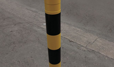 Steel Hazard Parking Bollard Post