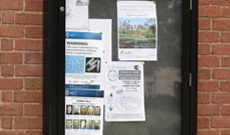 Outdoor Public Wall Mounted Information Display