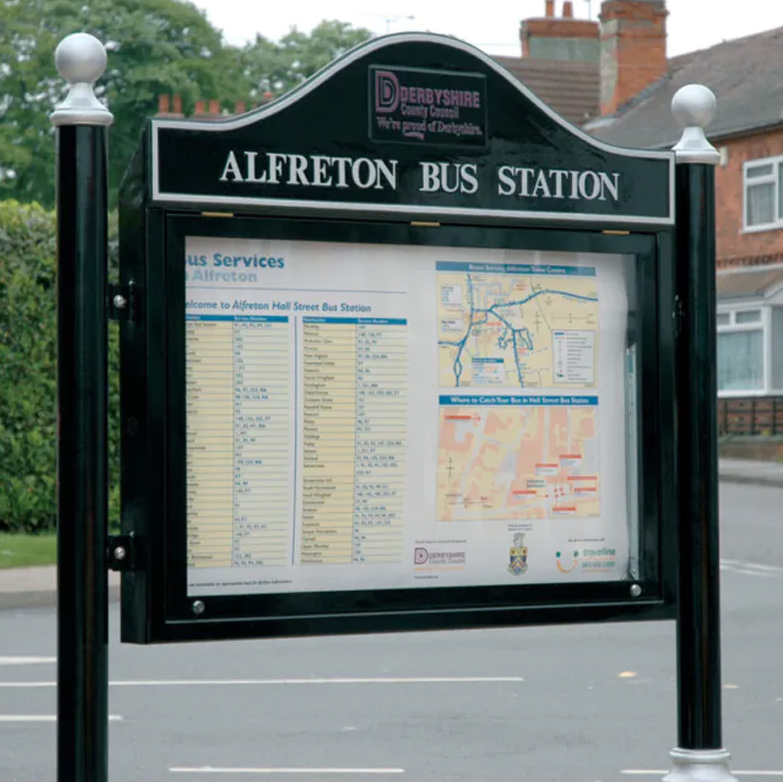 Outdoor Steel Public Information Display Case Outdoor Steel Public Information Display Case