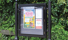 Outdoor Public In Ground Information Display Case
