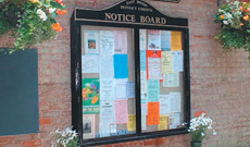 Wall Mounted Exterior Notice Board