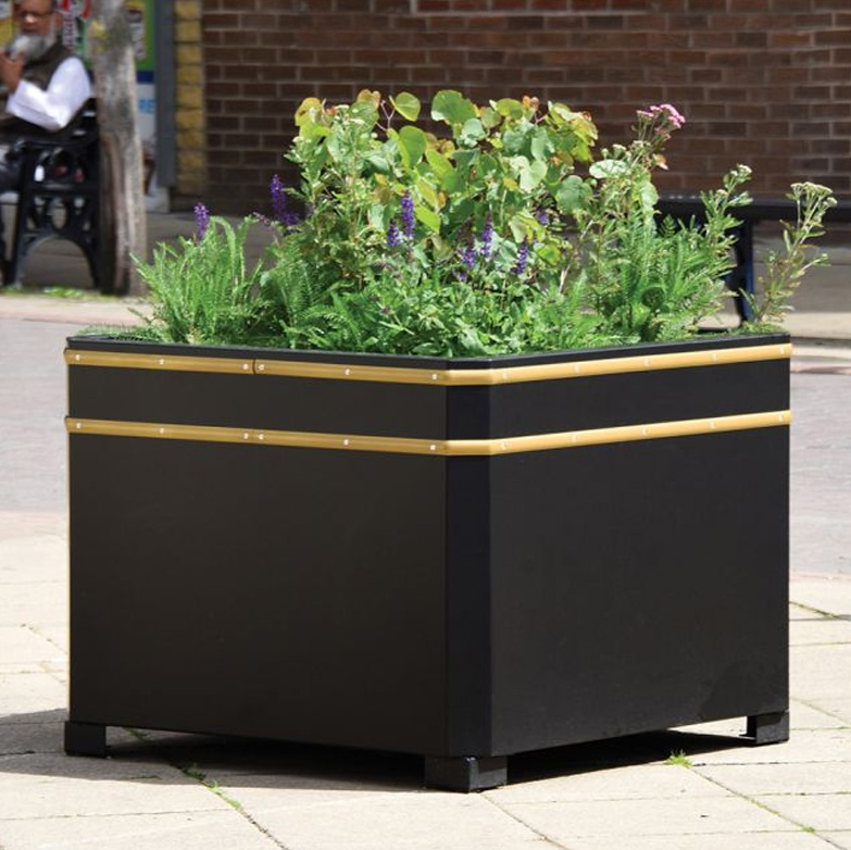 Square Cast Iron Outdoor Planter Box Square Cast Iron Outdoor Planter Box