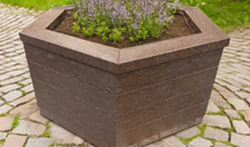 Outdoor Hexagonal Recycled Plastic Planter