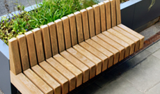 Outdoor Public Seating Combination Planter