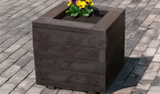 Outdoor Hexagonal Recycled Plastic Planter