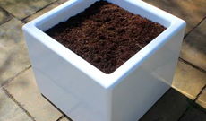 Outdoor Square Composite Cement Planter