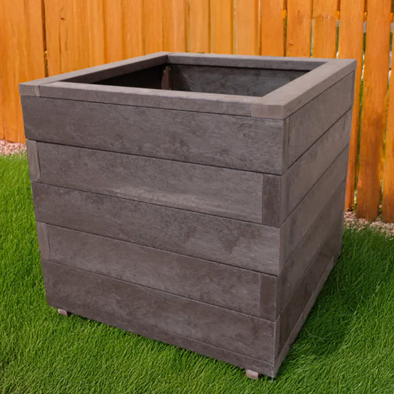 Square Recycled Plastic Tree Planter Square Recycled Plastic Tree Planter