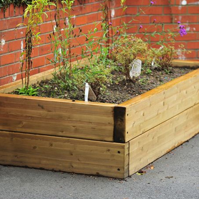 Rectangle Natural Timber Planter Rectangle Natural Timber Planter