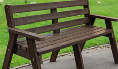 Outdoor Recycled Plastic Budget Park Bench