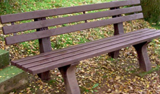 Outdoor Recycled PVC Classic Park Bench