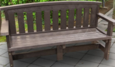 Outdoor Recycled Plastic Park Bench