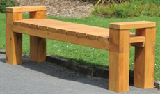Contemporary Outdoor Bench Seat