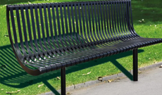 Outdoor Steel Anti Vandal Seating Bench