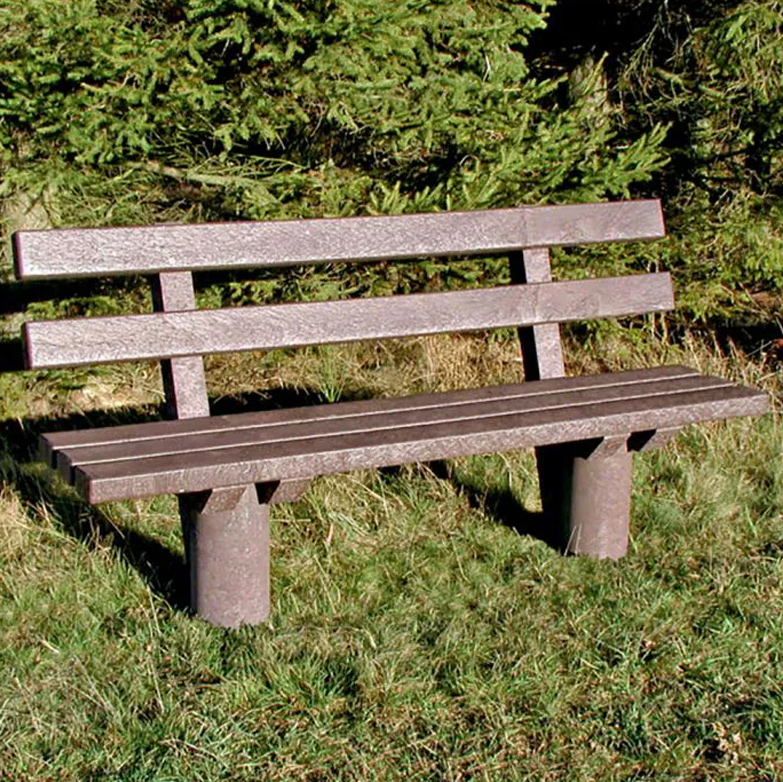 Outdoor Recycled PVC Slatted Park Bench Outdoor Recycled PVC Slatted Park Bench