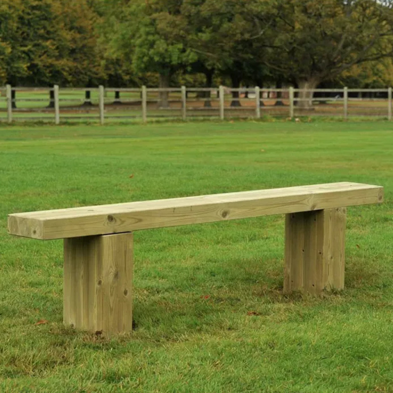 Single Wooden Outdoor Bench Seat Single Wooden Outdoor Bench Seat