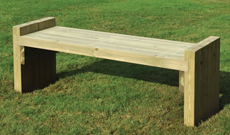 Outdoor Double Width Bench Seat