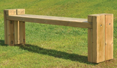 Outdoor Traditional Wooden Bench