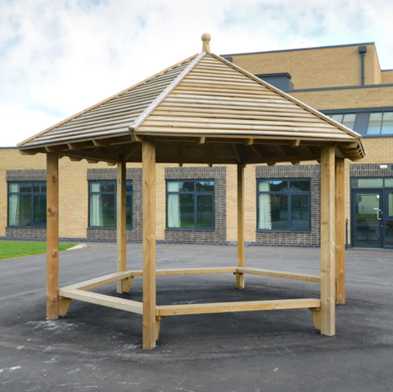 Wooden Open Sided Weather Shelter Wooden Open Sided Weather Shelter