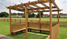 Wooden Pergola Weather Shelter