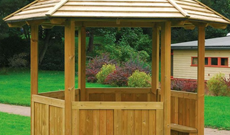 Outdoor Wooden Playground Weather Shelter