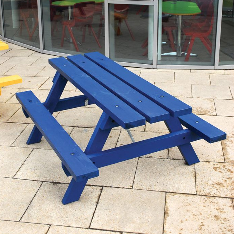 Outdoor Coloured Wooden Picnic Table Outdoor Coloured Wooden Picnic Table