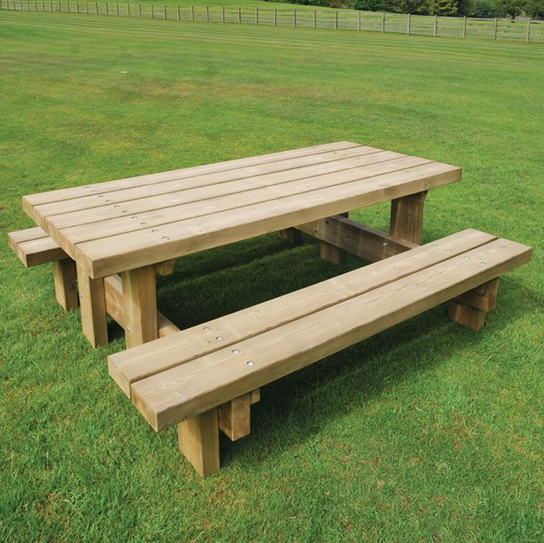 Outdoor Heavy Duty Wooden Picnic Table Outdoor Heavy Duty Wooden Picnic Table