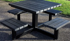 Outdoor Recycled PVC Seating Picnic Table