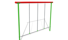 Playground Agility Steel Climbing Rope Walkway