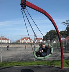 Traditional playground equipment