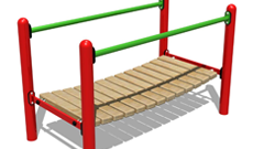 Playground Steel Agility Clatter Bridge