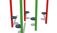 Playground Steel Agility Stepping Stilts