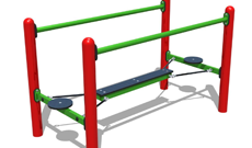 Playground Steel Agility Climbing Walkway Plank Playground Steel Agility Climbing Walkway Plank