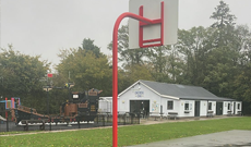 Outdoor Basketball Goal Installation
