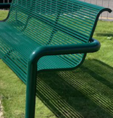 Outdoor Anti Vandal Steel Park Seating Bench
