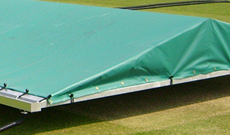 Test professional cricket wicket covers