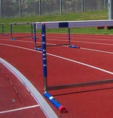 Athletic and running track equipment